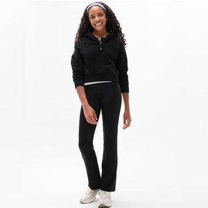 NWT Athleta Girl Chit Chat Straight Leg Black Pant Sz L/12